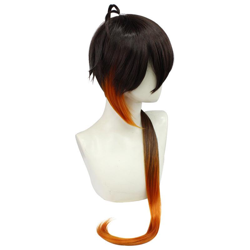 Genshin Impact Zhongli Brown Long Cosplay Wig - CrazeCosplay