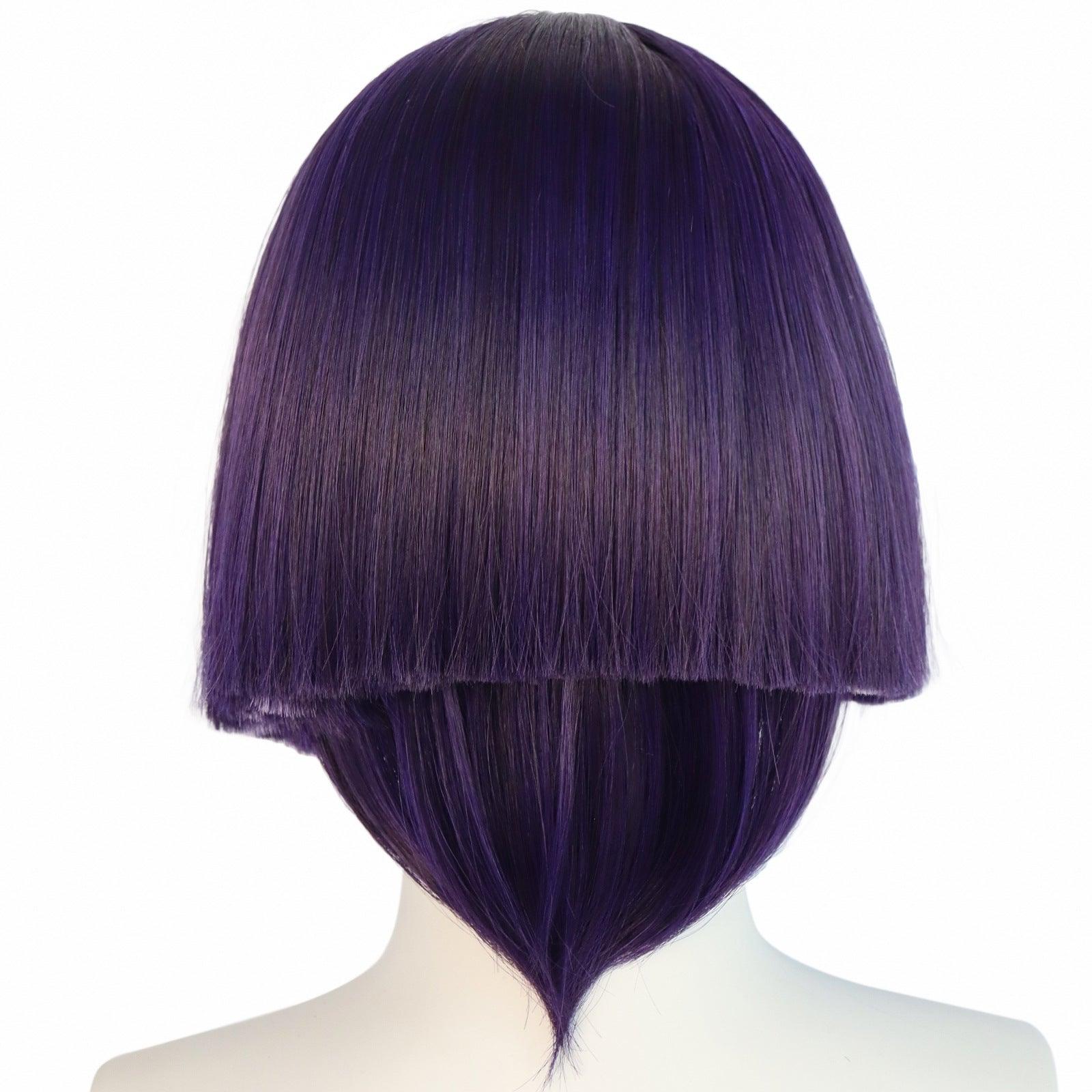 Genshin Impact Scaramouche Cosplay Wig Purple Short Heat Resistant Synthetic Wig - CrazeCosplay