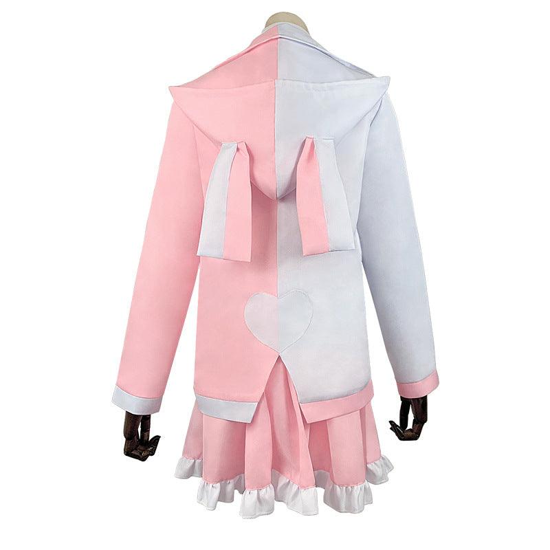 Anime Super Danganronpa 2 Monomi Uniform Pink White Rabbit Cosplay Costume