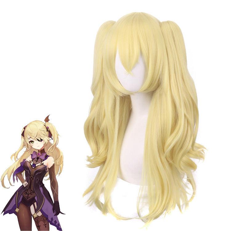 Genshin Impact Fischl Blonde Cosplay Wig