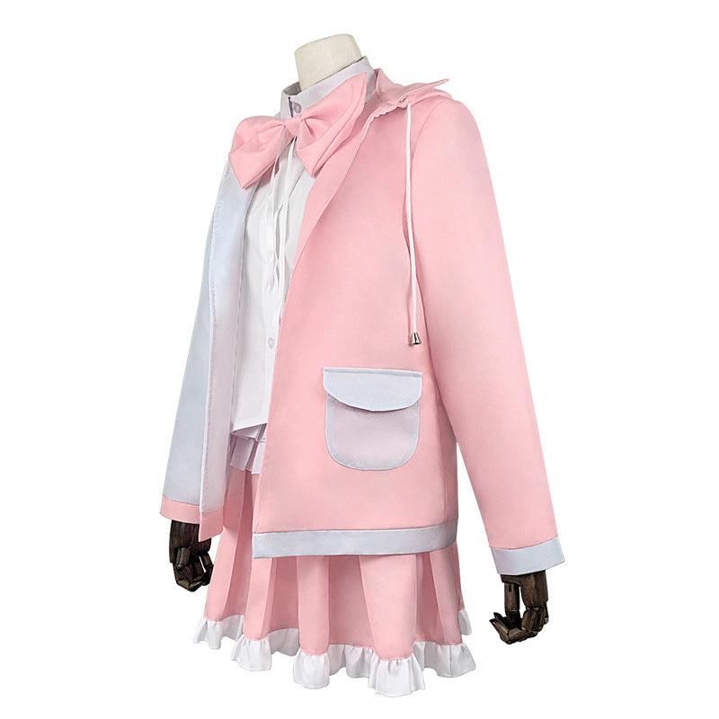 Anime Super Danganronpa 2 Monomi Uniform Pink White Rabbit Cosplay Costume