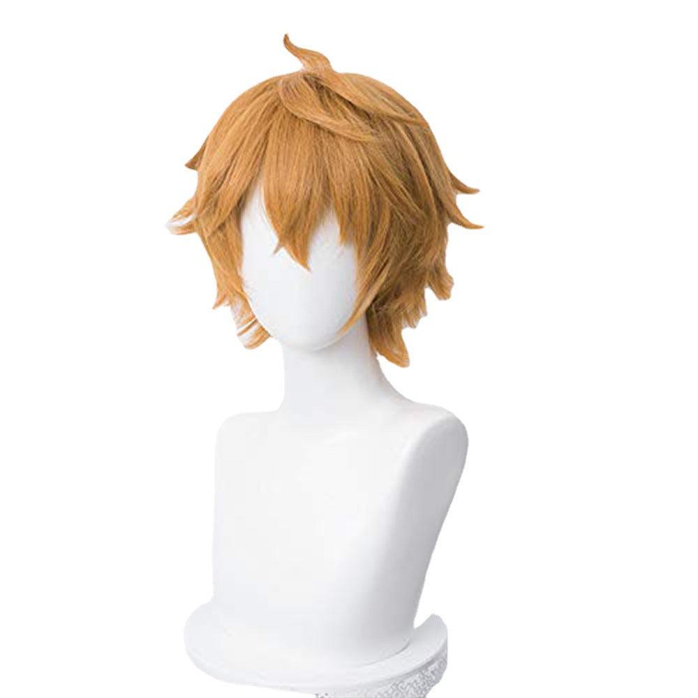 Genshin Impact Tartaglia Brown Short Cosplay Wig - CrazeCosplay