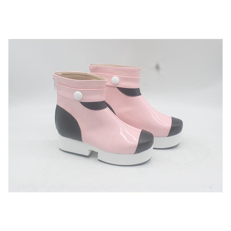 Akudama Drive Ordinary Person Pink Cosplay Shoes - CrazeCosplay