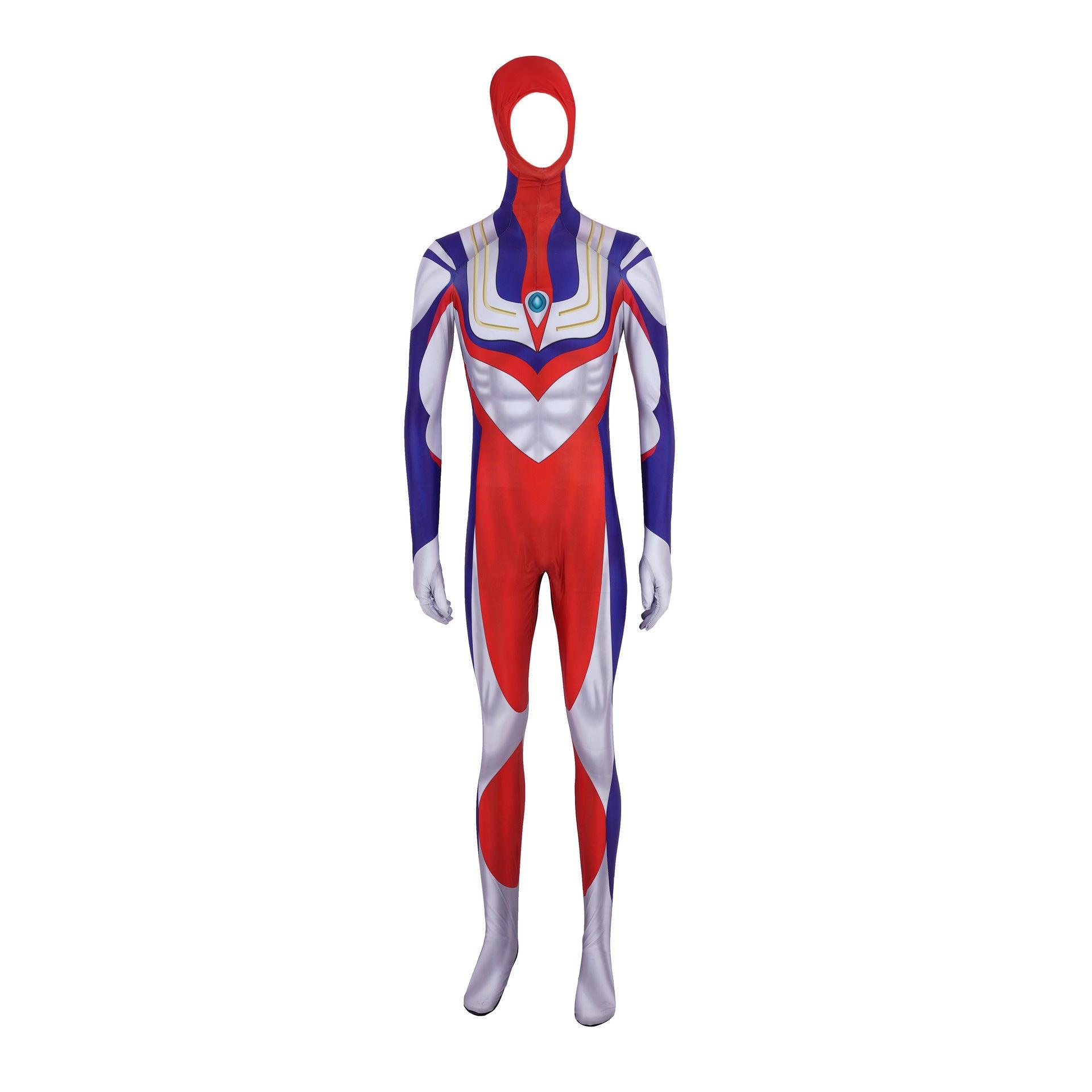 Ultraman Tiga Cosplay Costume Ultraman Suit Adults Kids Superhero Halloween Zentai Bodysuit - CrazeCosplay