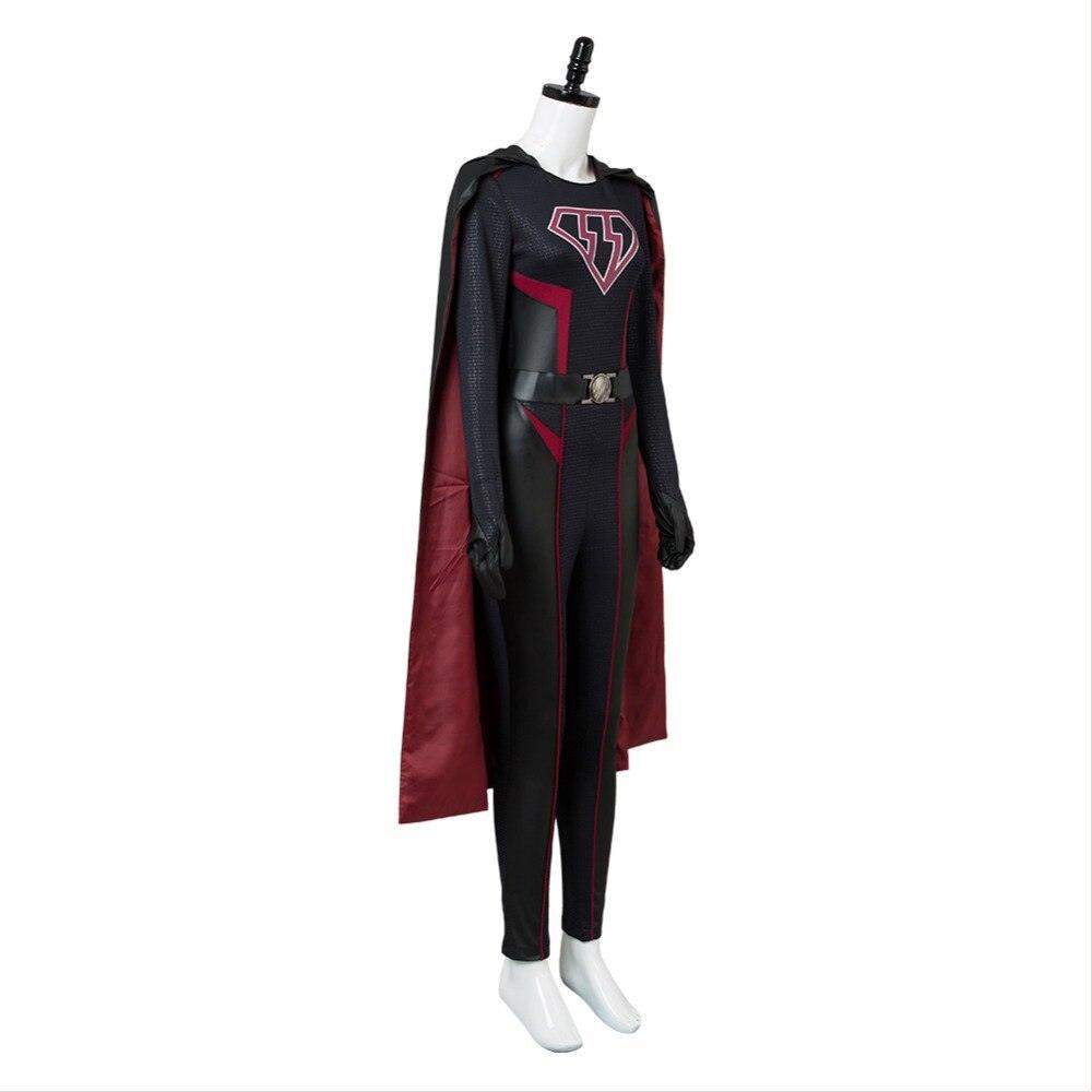 Supergirl Overgirl Kara Zor El Danvers Outfit Cosplay Costume Jumpsuit Cape - CrazeCosplay