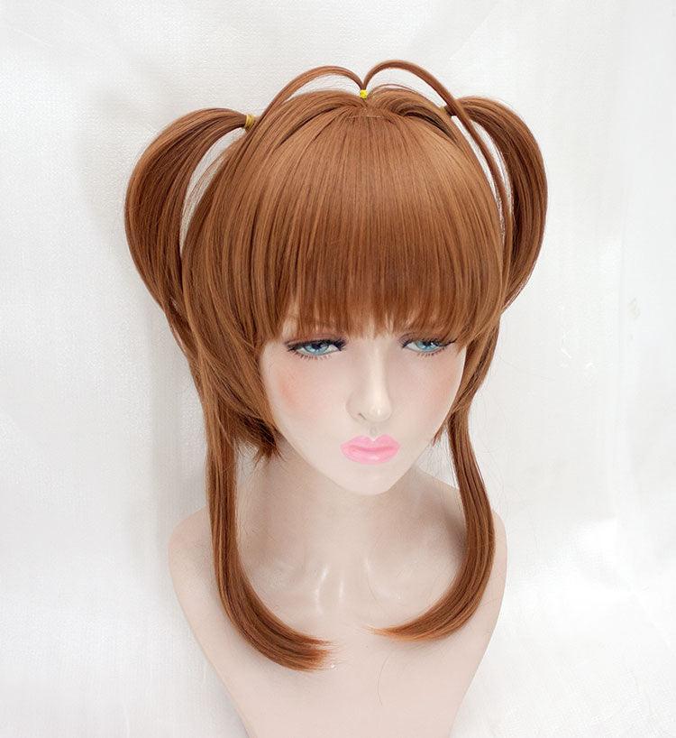 Cardcaptor Sakura: Clear Card Sakura Kinomoto Brown Cosplay Wig - CrazeCosplay