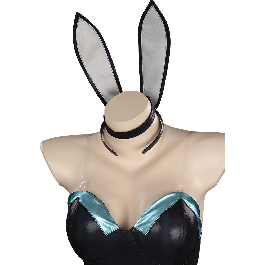 League of Legends LoL Kaisa Daughter of the Void KDA Bunny Girls Jumpsuit Halloween Cosplay Costume - CrazeCosplay