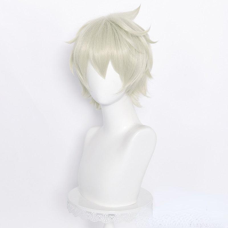 Genshin Impact Bennett White Cosplay Wig - CrazeCosplay