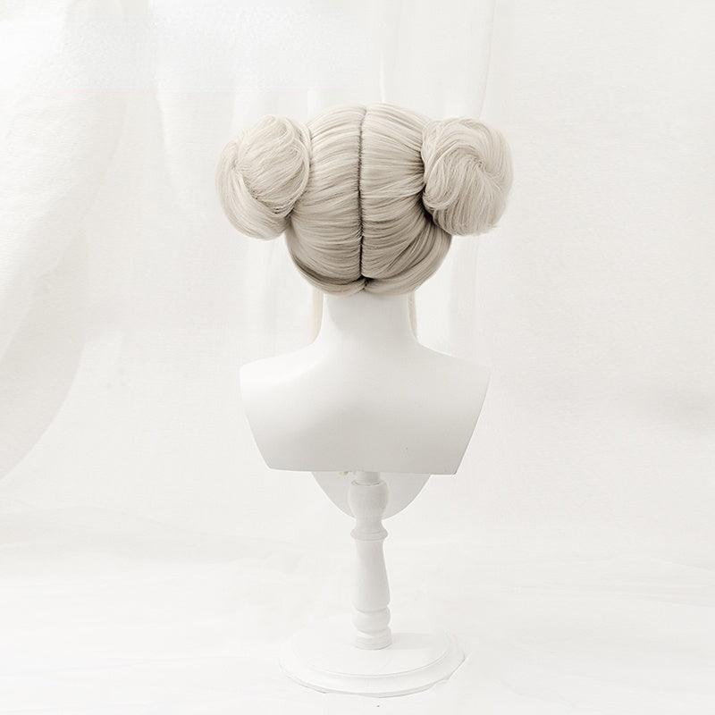 Fire Emblem Edelgard White Bun Cosplay Wig