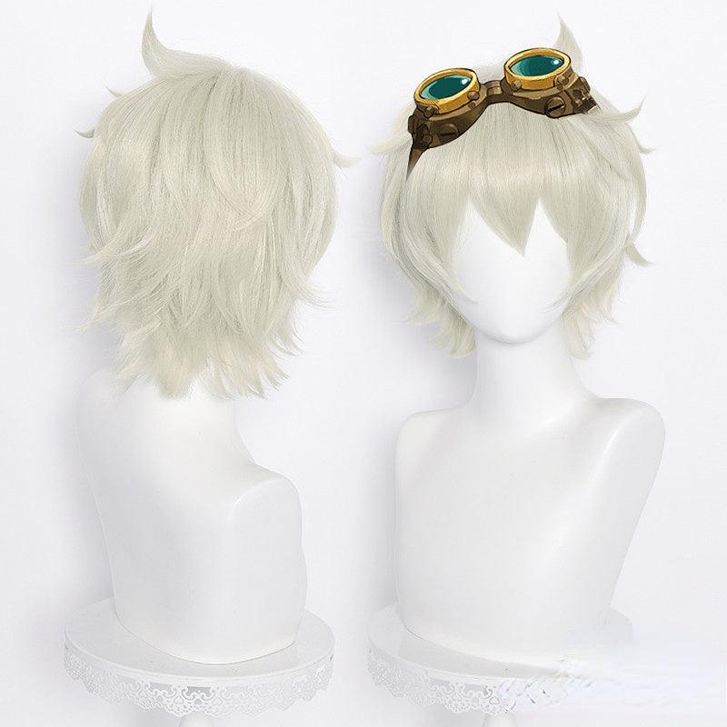 Genshin Impact Bennett White Cosplay Wig - CrazeCosplay