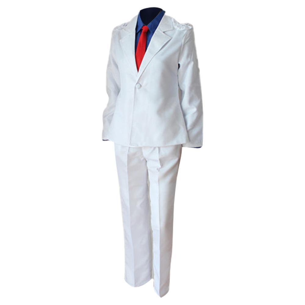 Detective Conan Kid The Phantom Thief Magic Kaito Kuroba Kaito Uniform Cosplay Costume - CrazeCosplay