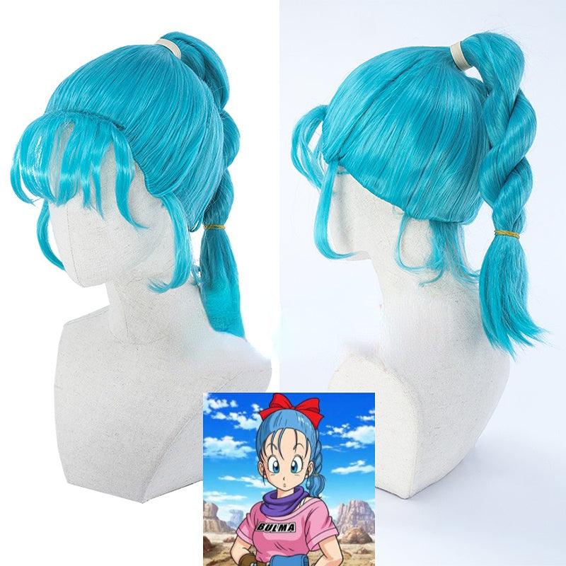 Dragon Ball Bulma Green Ponytail Cosplay Wig - CrazeCosplay