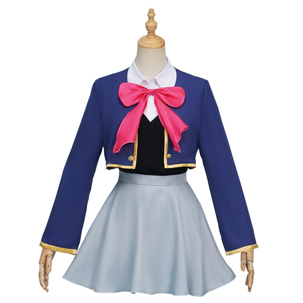 Oshi No Ko Anime Ruby Hoshino Cosplay Costume School Uniform for Adults