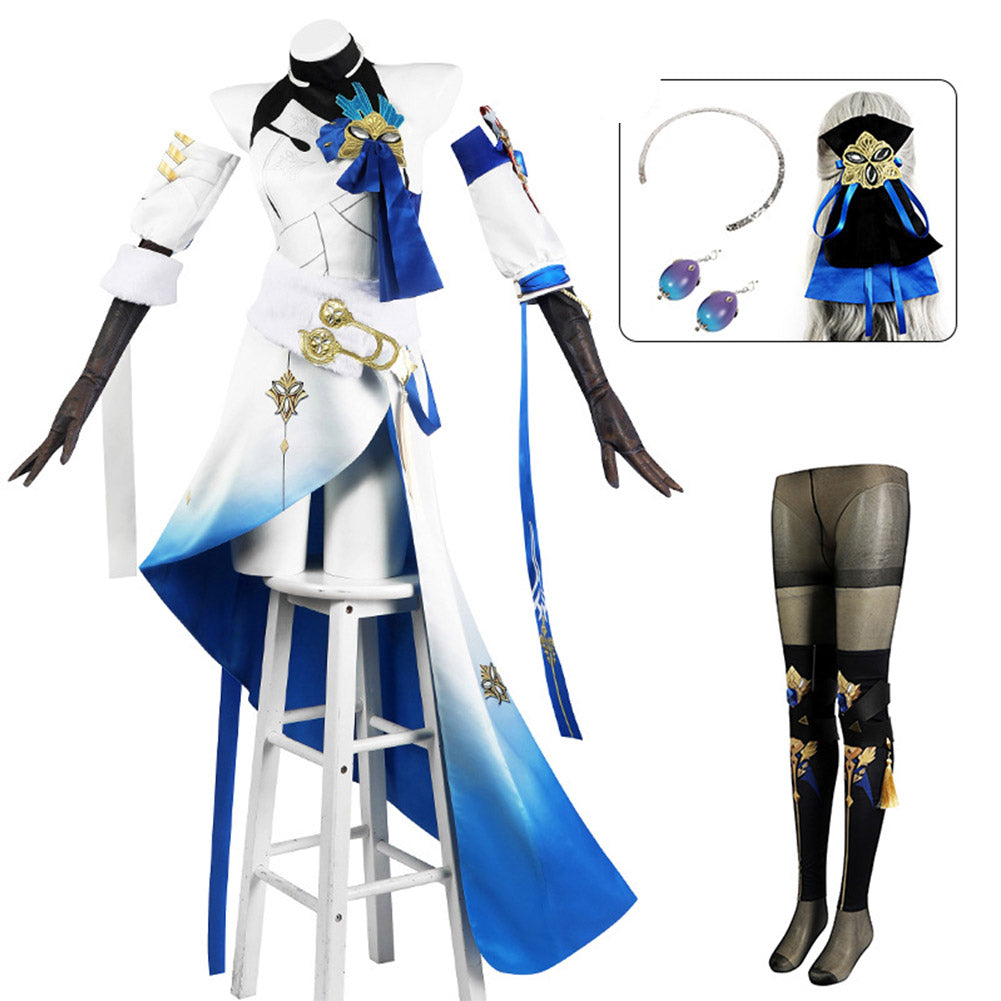 Impact 3rd Bronya Zaychik White Women Outsuits Halloween Cosplay Costume