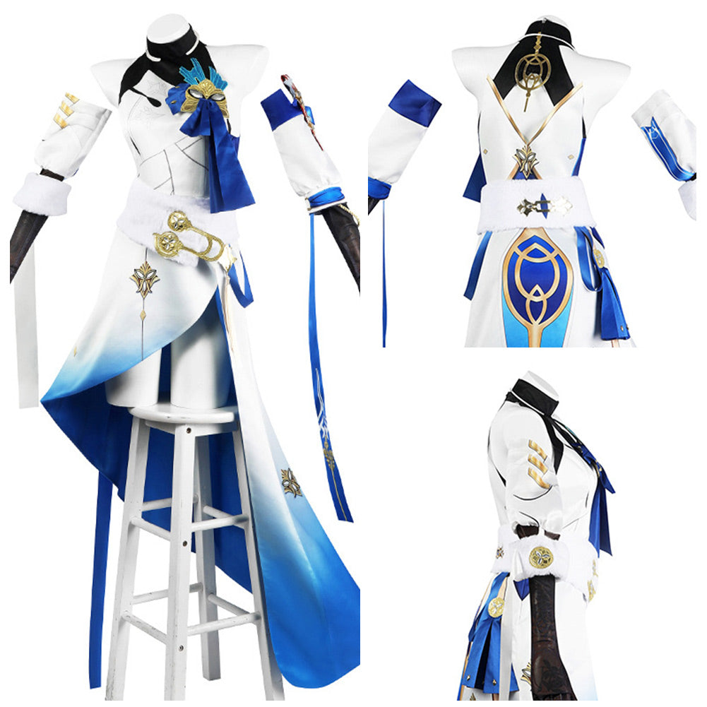 Impact 3rd Bronya Zaychik White Women Outsuits Halloween Cosplay Costume