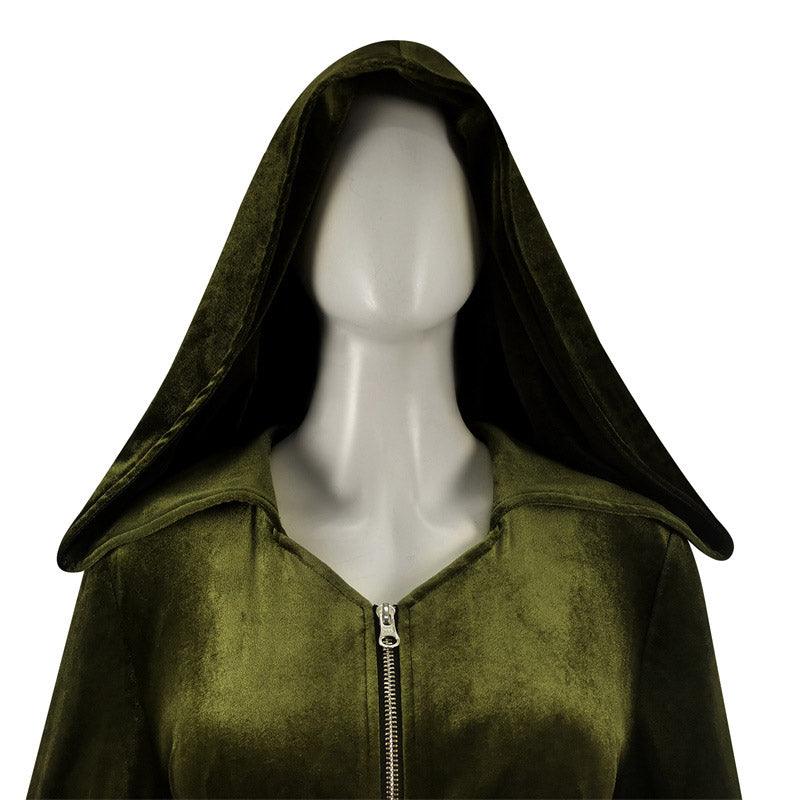 Padme Costume Star Wars Amidala Dress Cosplay Green Cloak - CrazeCosplay