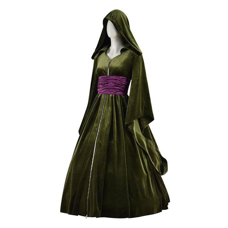 Padme Costume Star Wars Amidala Dress Cosplay Green Cloak - CrazeCosplay