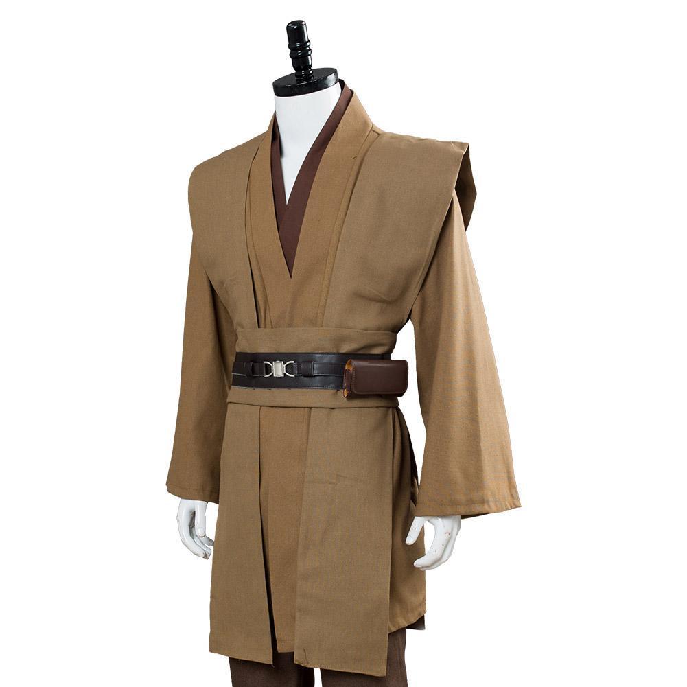 Star Wars Kenobi Jedi Tunic Cosplay Costume Brown Version No Cloak - CrazeCosplay