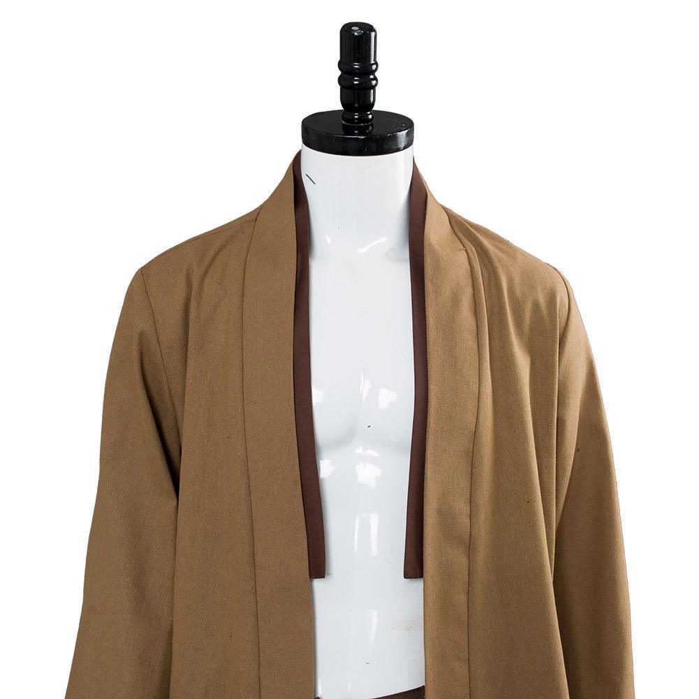 Star Wars Kenobi Jedi Tunic Cosplay Costume Brown Version No Cloak - CrazeCosplay