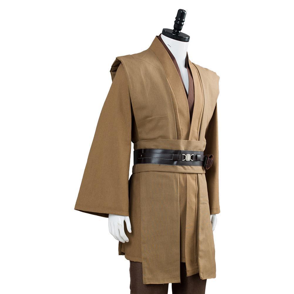 Star Wars Kenobi Jedi Tunic Cosplay Costume Brown Version No Cloak - CrazeCosplay