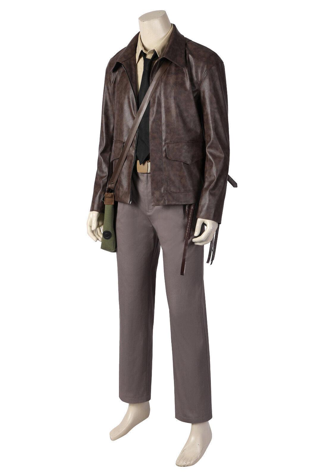 Indiana Jones Outfit Indiana Jones and The Dial of Destiny Halloween Cosplay Costume with Whip