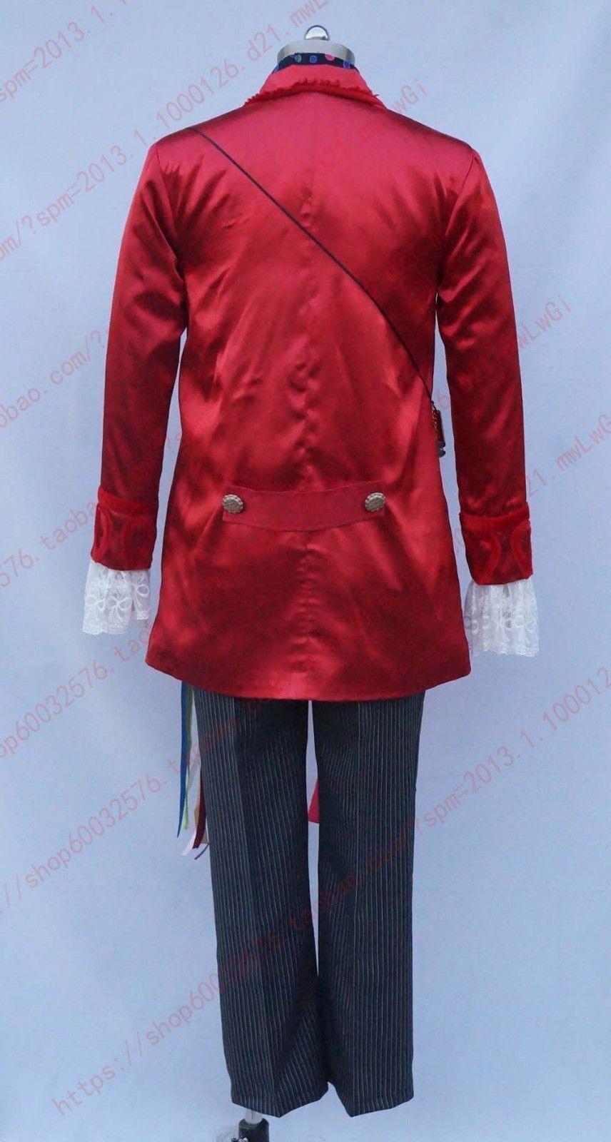 Tim Burton Mad Hatter Outfit Charlie and The Chocolate Factory Halloween Cosplay Costume