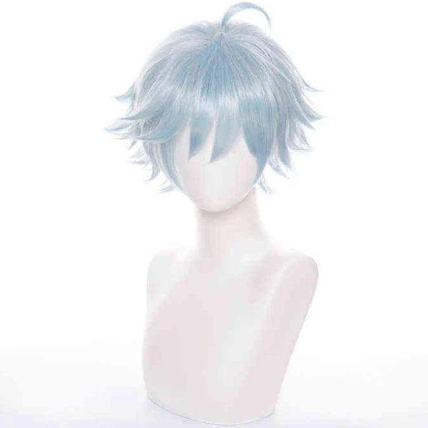 Genshin Impact Chongyun Cosplay Wig Short Curly Wigs for Cosplay Party - CrazeCosplay