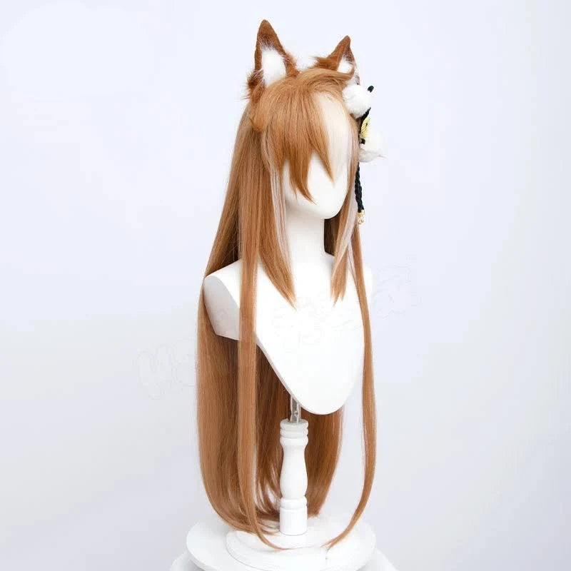 Genshin Impact Miss Hina Cosplay Wig Female Gorou Long Hair - CrazeCosplay