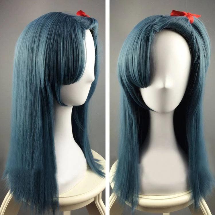 Dragon Ball Bulma Cosplay Wig Dark Green Long Straight Hair - CrazeCosplay